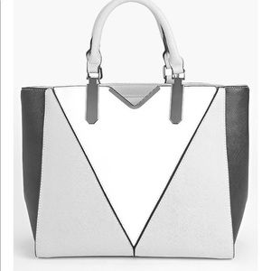 Color block structured Day bag